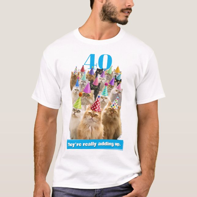 T-shirt Fête de chats (Devant)
