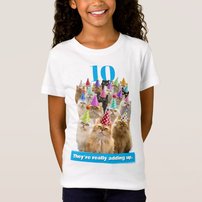 T-Shirt Fête de chats (Devant)