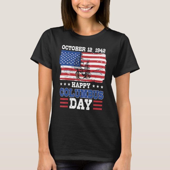 T-shirt Fête de Columbus 1492 (Devant)