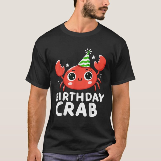 T-shirt Fête de crabe d'anniversaire  (Devant)
