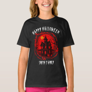 T-SHIRT FÊTE DE FAMILLE MAISON HANTÉE CUSTOM HALLOWEEN