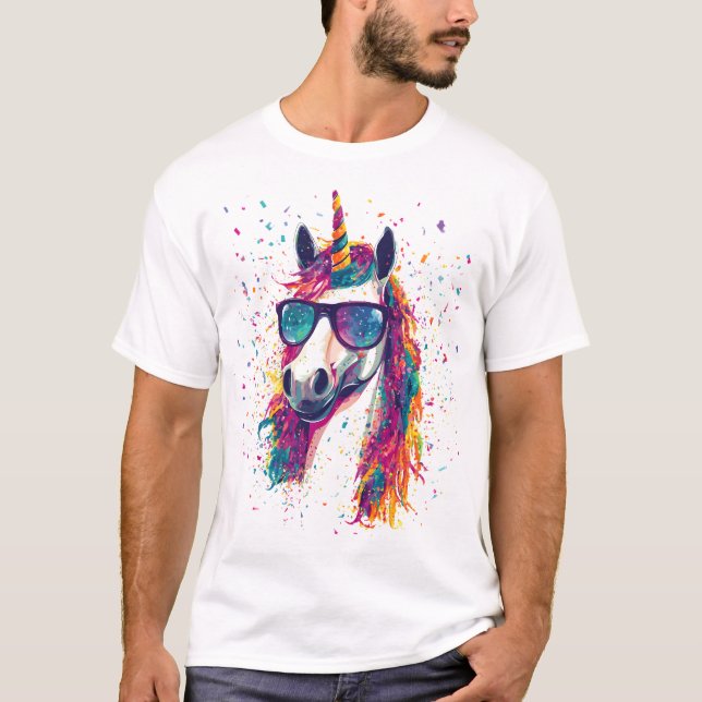 T-shirt Fête de Festival Licorne (1) (Devant)