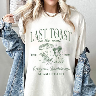 T-shirt Fête de Fiançailles Côtière Cocktail Vert