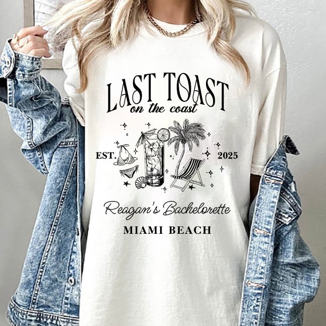 T-shirt Fête de Fiançailles de la Côte Moderne Cocktail No (Créateur téléchargé)