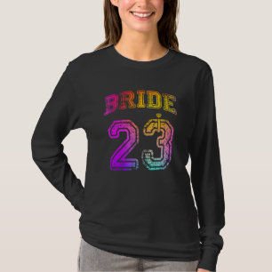 T-shirt Fête de fiançailles de la mariée Mariage 2023 Lune
