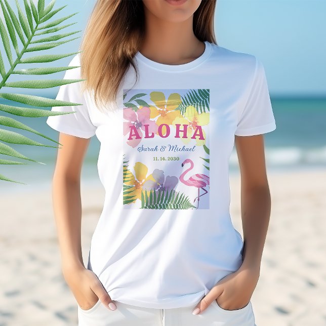 T-shirt Fête de Fiançailles Luau (Créateur téléchargé)