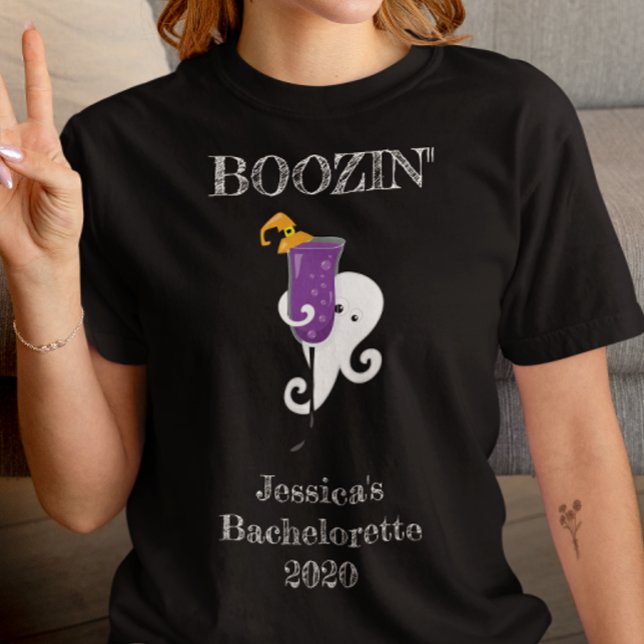 T-shirt Fête de Filles à l'Alcool Fantôme Cocktail Hallowe (Créateur téléchargé)