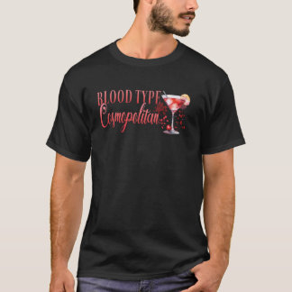 T-shirt Fête de Filles Barmaid Cocktail de Type Sanguin Co
