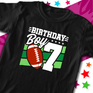 T-shirt Fête de football 7 ans Thème 7ème anniversaire gar