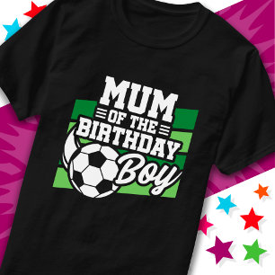 T-shirt Fête de football pour enfants mère du garçon d'ann