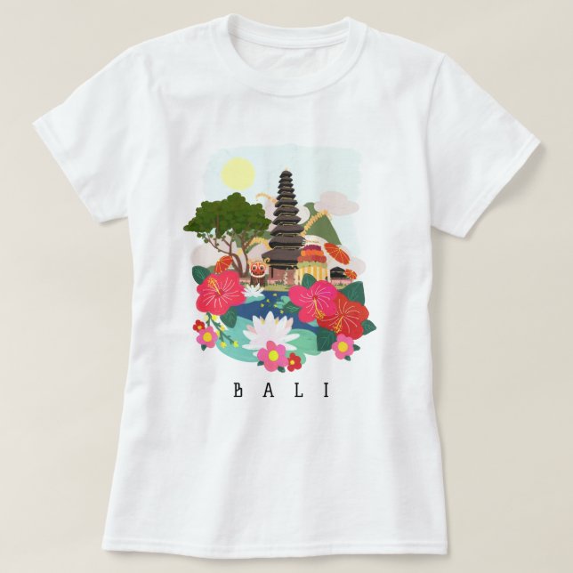 T-shirt Fête de Galungan à Bali (Design devant)