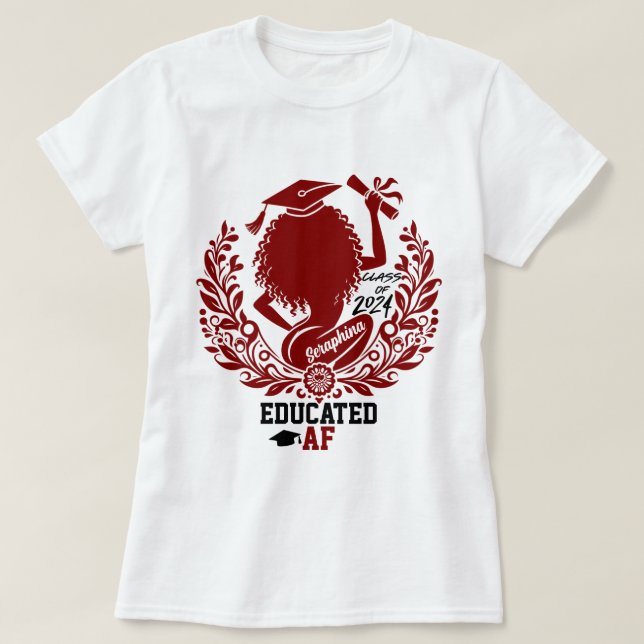 T-shirt Fête de graduation de l'équipe Twerk de l'équipe " (Design devant)