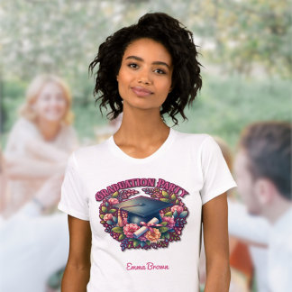 T-shirt Fête de graduation Floral