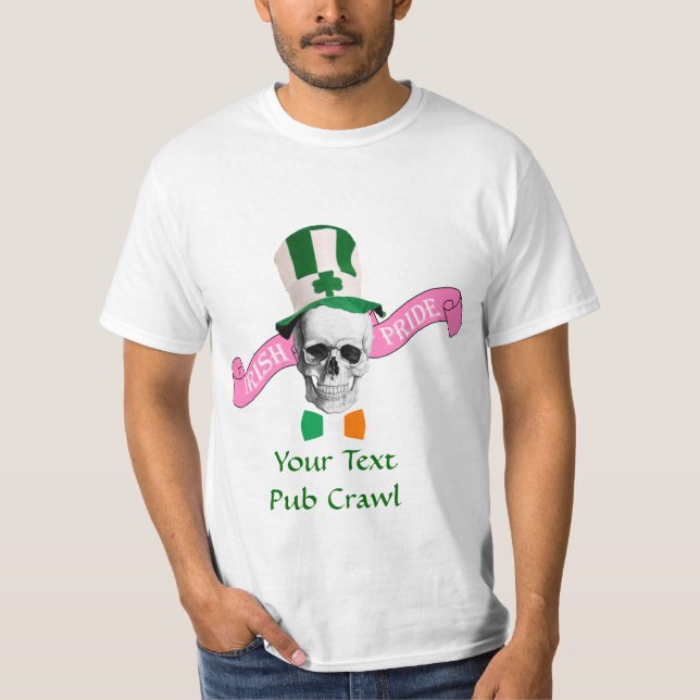 T-shirt Fête de la fierté irlandaise St Patrick (Devant)
