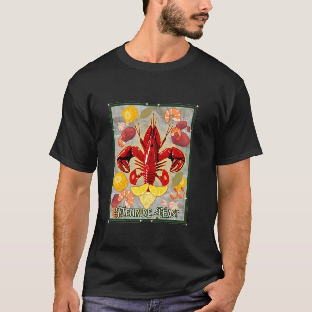 T-shirt Fête de la Fleur de Feast Cajun Cuisine Ébullition (Devant)