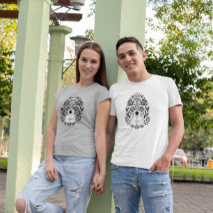 T-shirt Fête de la Guitare Florale du Design Mort