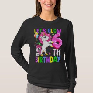 T-shirt Fête de la lumière C'est mon 6e anniversaire Pink