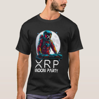 T-shirt fête de la lune xrp astronaute disc jockey petit a