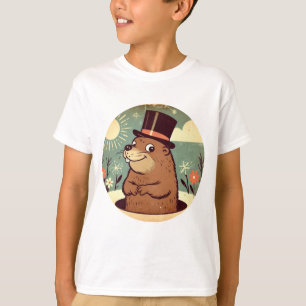 T-shirt Fête de la marmotte de fond Dapper