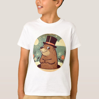 T-shirt Fête de la marmotte de fond Dapper