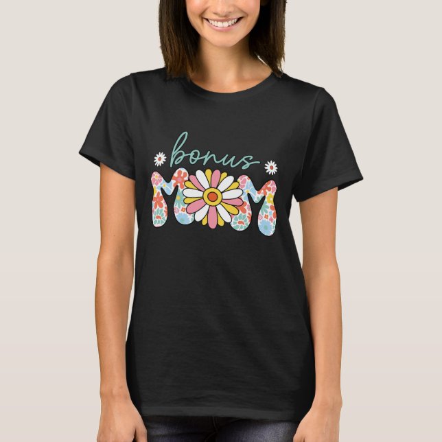 T-shirt Fête de la mère de Bonus Maman (Devant)