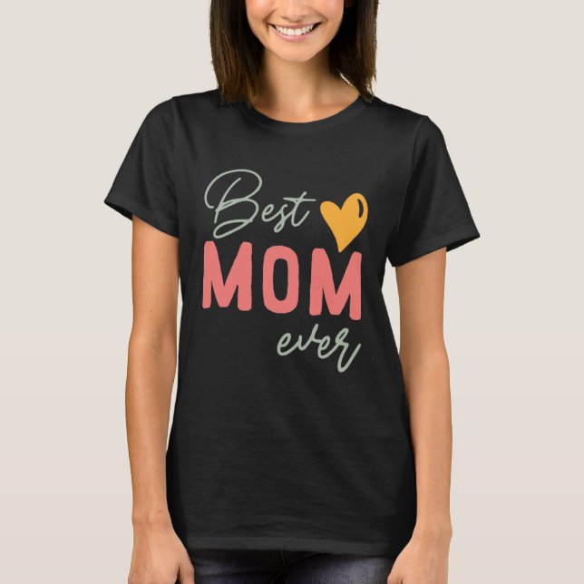 T-shirt Fête de la Mère de la Meilleure Maman (Devant)