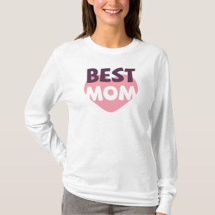T-shirt Fête de la mère de la meilleure mère Chemise à m