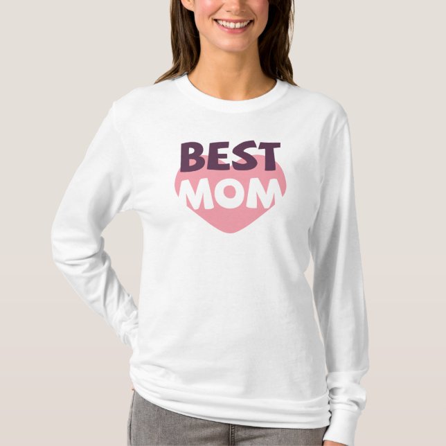 T-shirt Fête de la mère de la meilleure mère | Chemise à m (Devant)