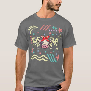 T-shirt Fête de la mère de la vache Lover de la vache Épou