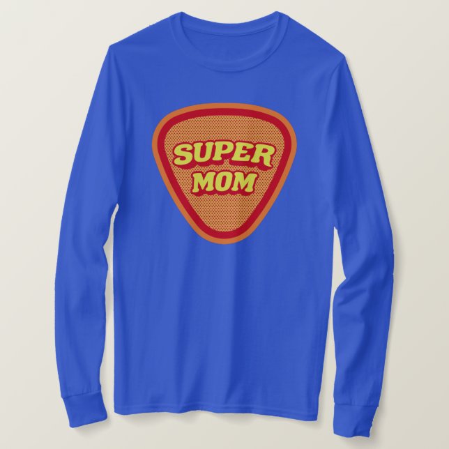 T-shirt Fête de la mère de Super Maman (Design devant)