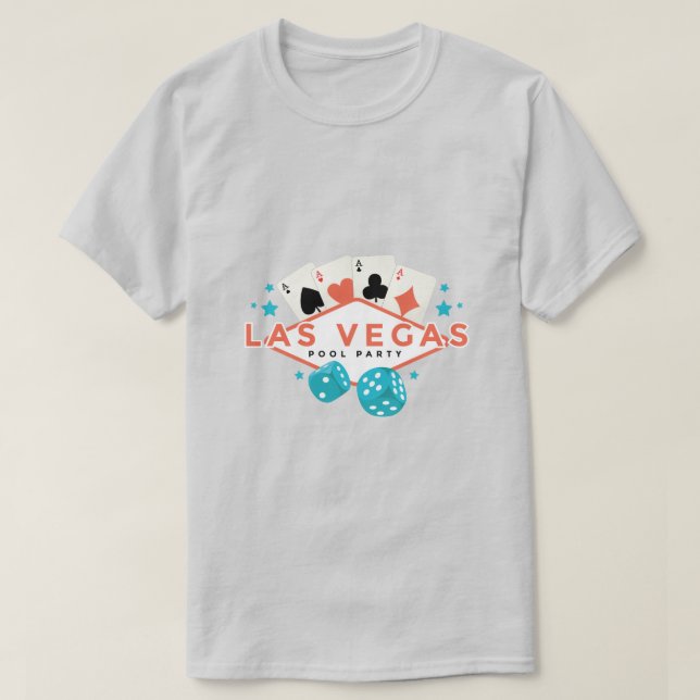 T-shirt Fête de la piscine de Las Vegas (Design devant)