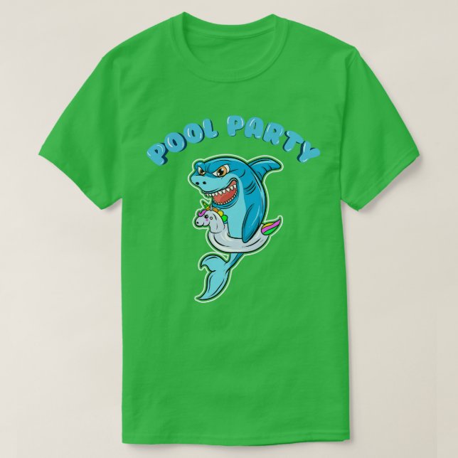 T-shirt Fête de la piscine d'été (Design devant)