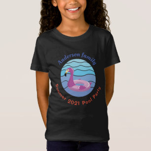 T-Shirt Fête de la piscine personnalisée
