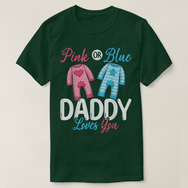 T-shirt Fête de la révélation de genre Futur papa Bébé Fêt (Design devant)