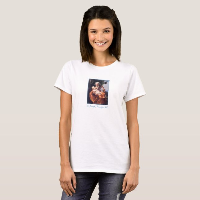 T-shirt Fête de la Saint-Joseph avec l'Enfant Jésus (Devant entier)