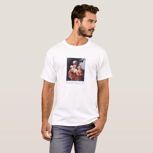 T-shirt Fête de la Saint-Joseph avec l'Enfant Jésus (Devant entier)