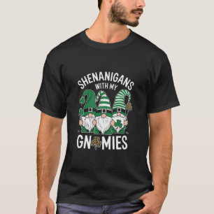 T-shirt Fête de la Saint-Patrick Gnome Léopard Chanceux Tr