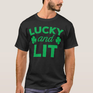 T-shirt Fête De La Saint Patrick Lucky Et Lit