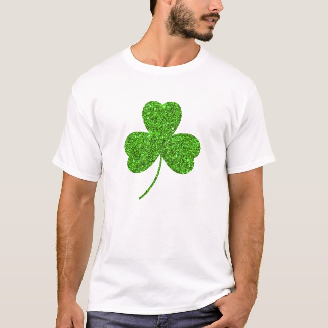 T-shirt Fête de la Saint-Patrick shamrock (Devant)