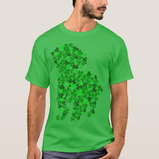 T-shirt Fête de la Shamrock de la feuille de chien maltais