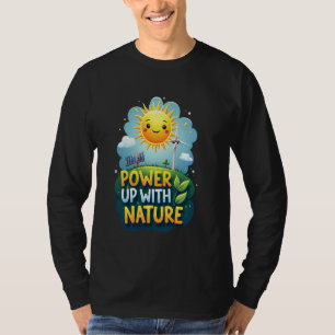 T-shirt Fête de la Terre Vintage Énergie Renouvelable Sola