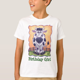 T-shirt Fête de la vache mignonne Anniversaire fille