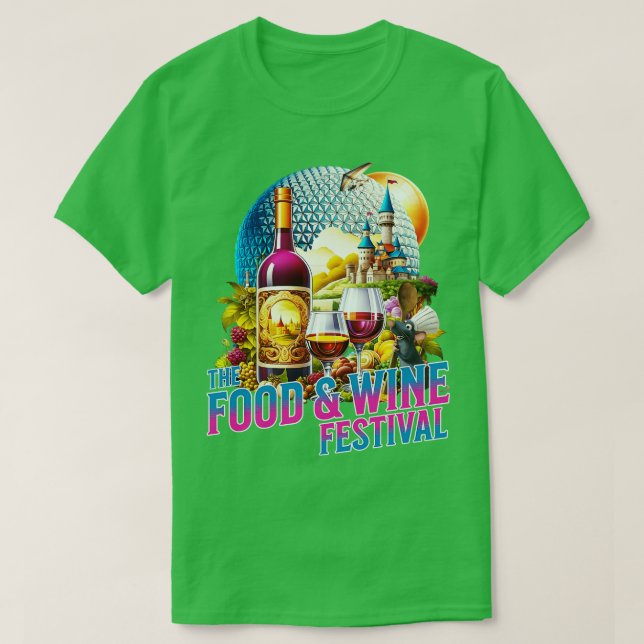 T-shirt Fête de l'alimentation et du vin Orlando Florida W (Design devant)