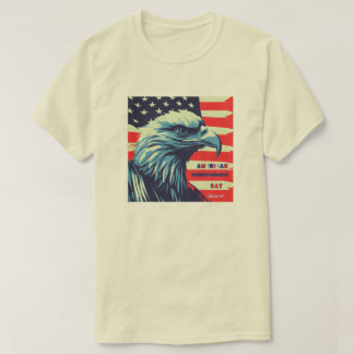 T-shirt Fête de l'Indépendance américaine Aigle américain 