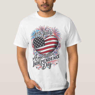 T-shirt Fête de l'Indépendance américaine, top design