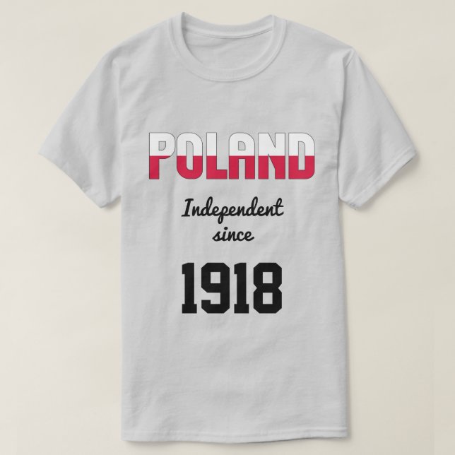 T-shirt Fête de l'indépendance de la Pologne (Design devant)