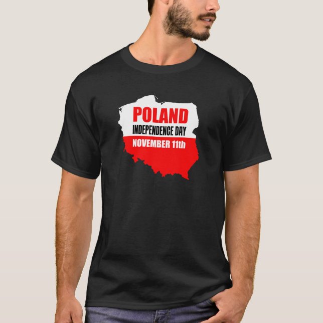 T-shirt Fête de l'Indépendance de la Pologne 11 novembre (Devant)