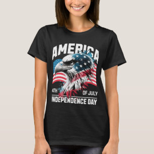 T-shirt Fête de l'indépendance de l'aigle américain