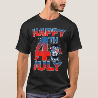 T-shirt Fête de l'Indépendance de Merica Lincoln Joyeux 4 