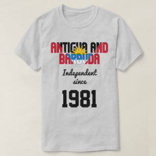 T-shirt Fête de l'indépendance du drapeau d'Antigua-et-Bar